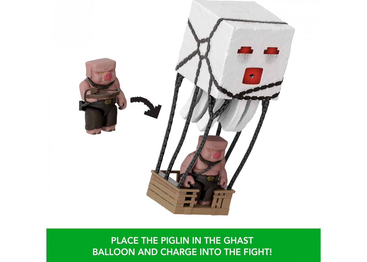 Игрушка Майнкрафт Гаст Взрывная Атака со звуком Minecraft Blast Attack Ghast Mattel JFB69
