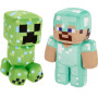 Набор 2 шт Мягкая Игрушка Майнкрафт Стив и Крипер 20 см Minecraft Plush Steve & Creeper Mattel HPM21