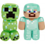 Набор 2 шт Мягкая Игрушка Майнкрафт Стив и Крипер 20 см Minecraft Plush Steve & Creeper Mattel HPM21