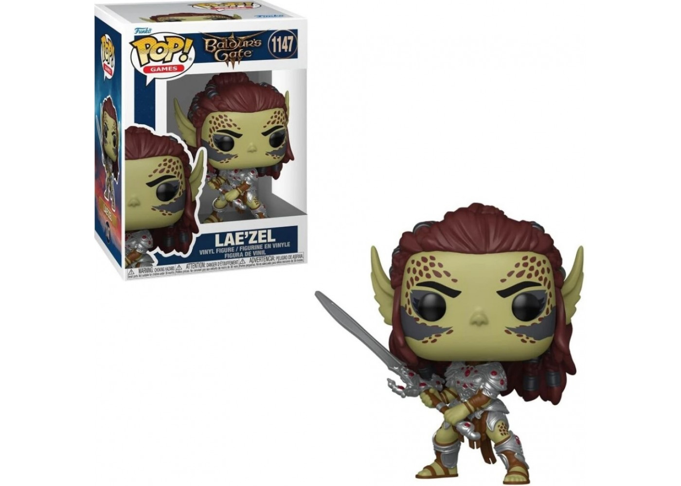 Фигурка Фанко Лаэзель Балдурс Гейт №1147 Baldurs Gate 3 Lae'zel Funko 88348