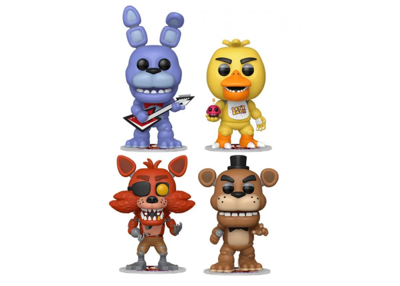 Фигурка Фанко 4 шт Фредди Бонни Чика Фокси Five Nights at Freddy's Freddy Bonnie Chica Foxy Funko 95660