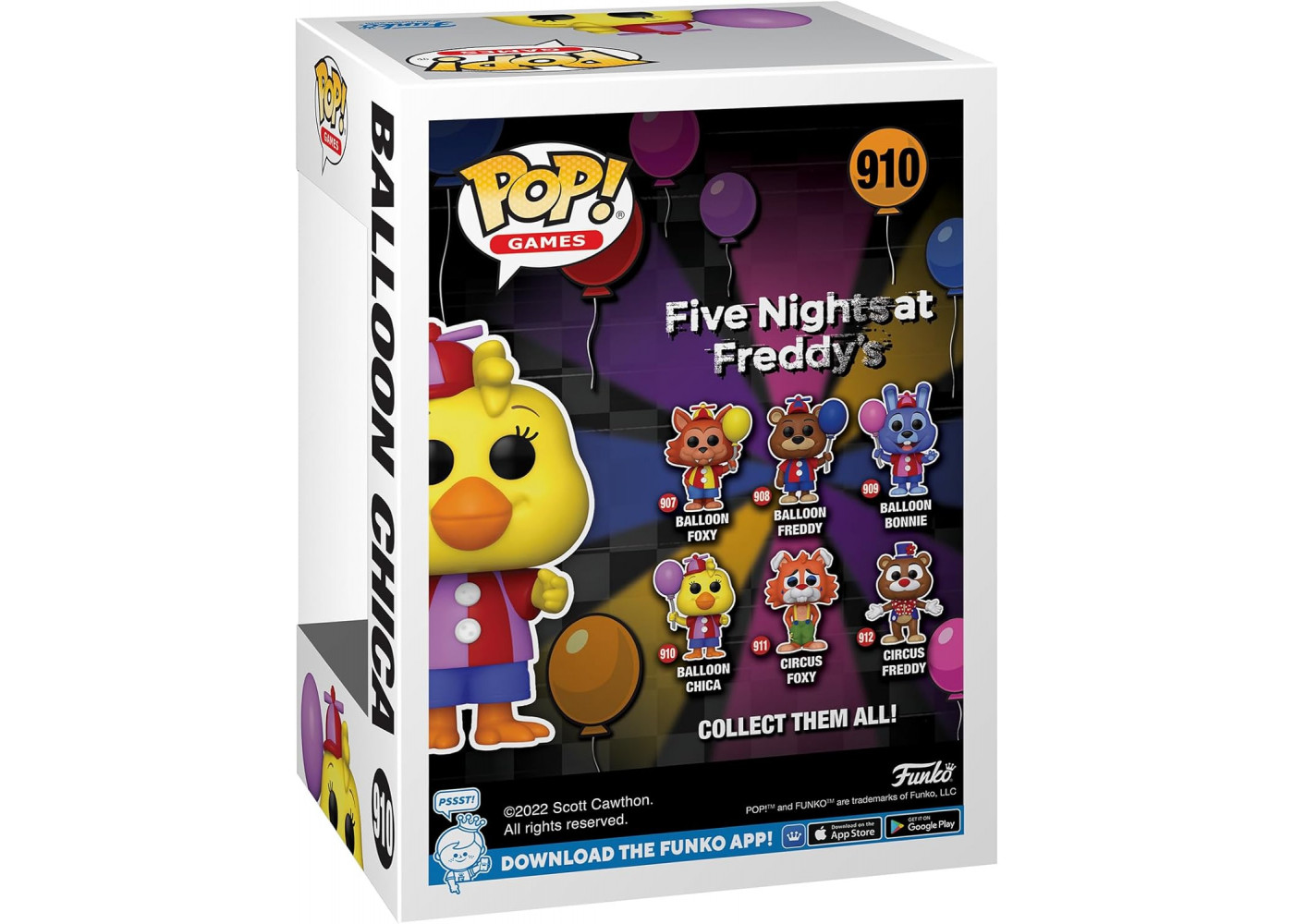 Фігурка Фанко Чіка П'ять ночей з Фредді №910 Five Nights at Freddy's Balloon Chica Funko 67626