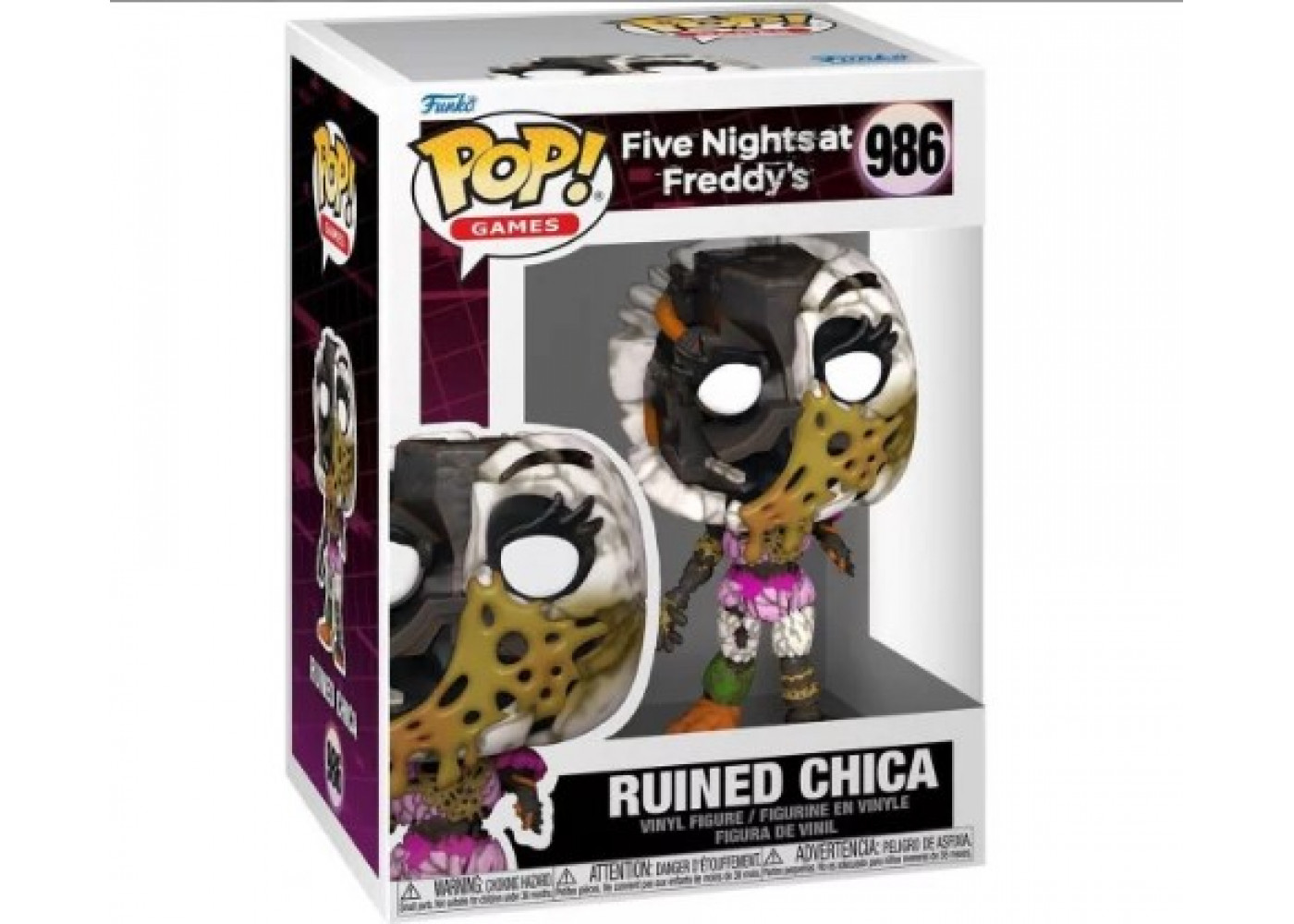 Фигурка Фанко (Примята Коробка) Чика Пять ночей с Фредди №986 Five Nights Freddy's Ruined Chica Funko B72471
