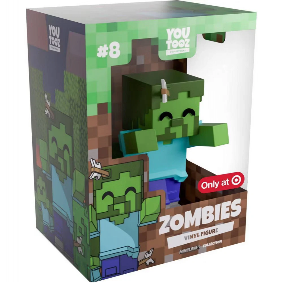 Фигурка Майнкрафт Зомби Minecraft Youtooz Zombie Mattel 78180
