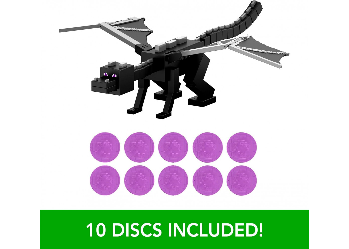 Інтерактивна Фігурка Майнкрафт Ендер Дракон 55 см Minecraft Dragon's Breath Attack Ender Dragon Mattel JKC13