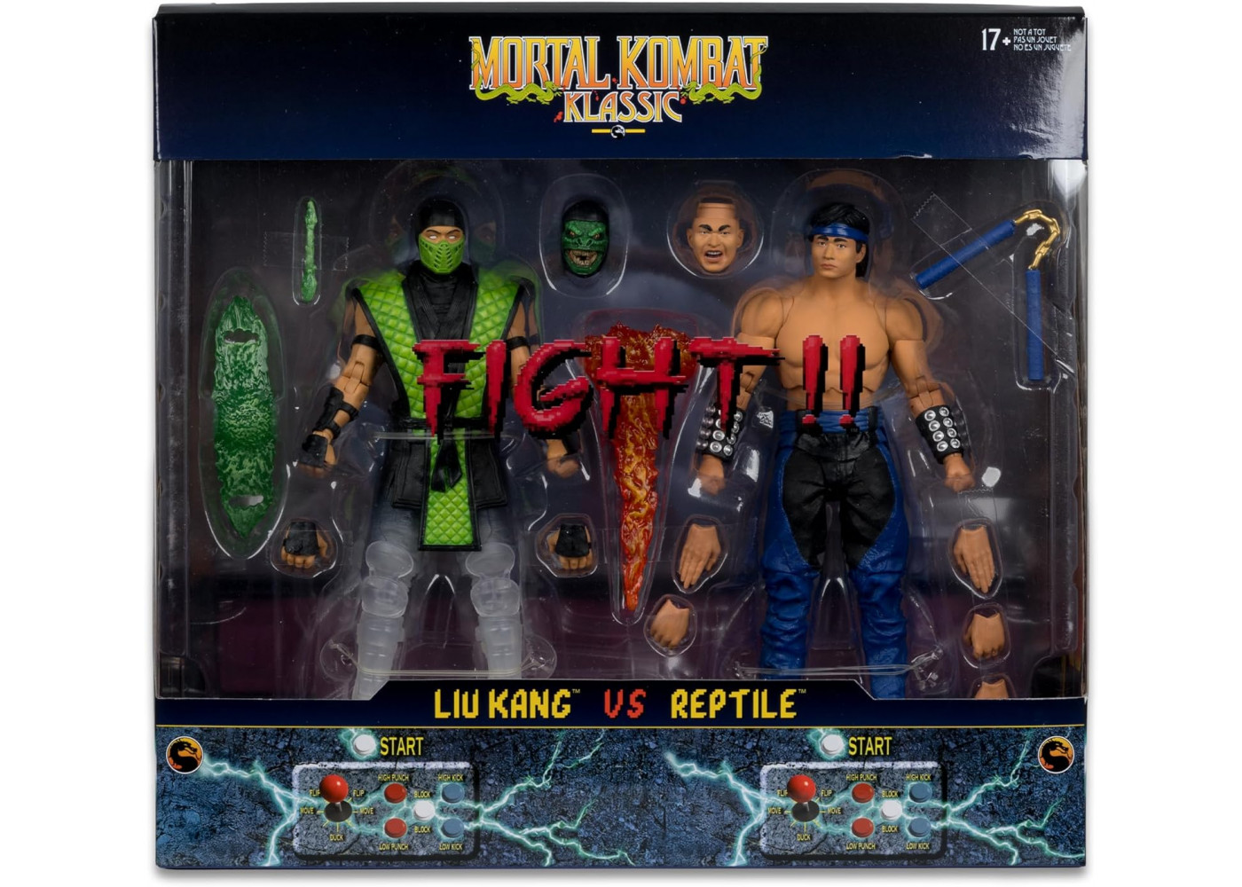 Фігурки Рептилії та Лю Канг Мортал Комбат Reptile vs Liu Kang Mortal Kombat Klassic Deluxe McFarlane 11858