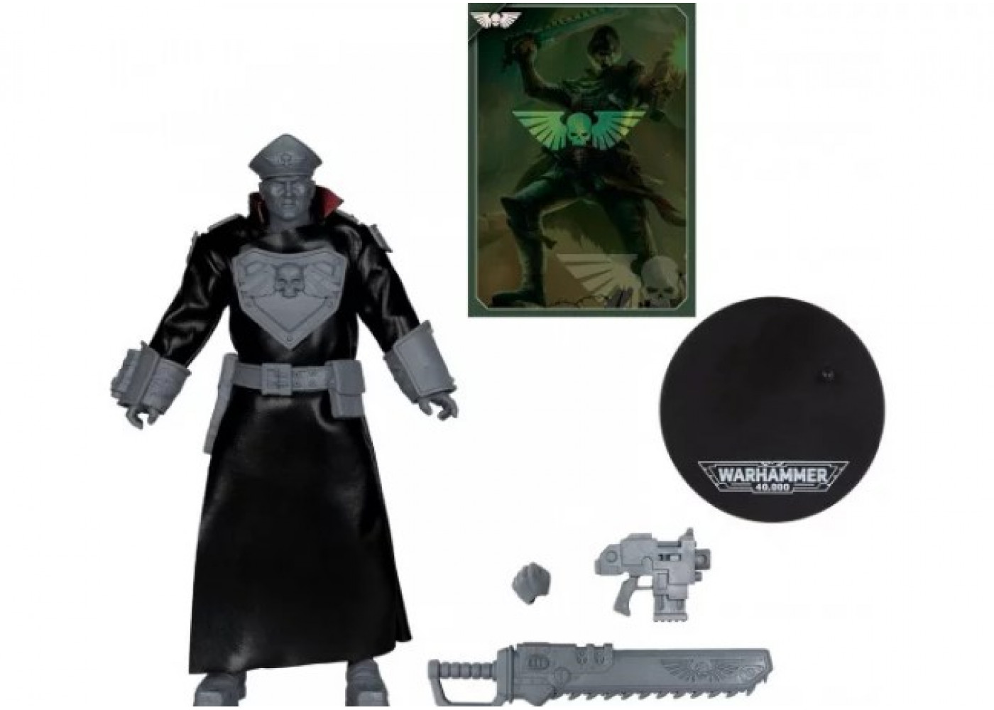 Фігурка Вархаммер 40000 Прим'ята Коробка Комісар Астра 18 см Warhammer Commissar Astra  McFarlane B10902