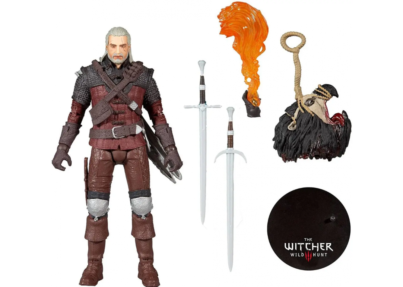 Фигурка (Примята коробка) Ведьмак Геральт из Ривии The Witcher Geralt of Rivia McFarlane B13406