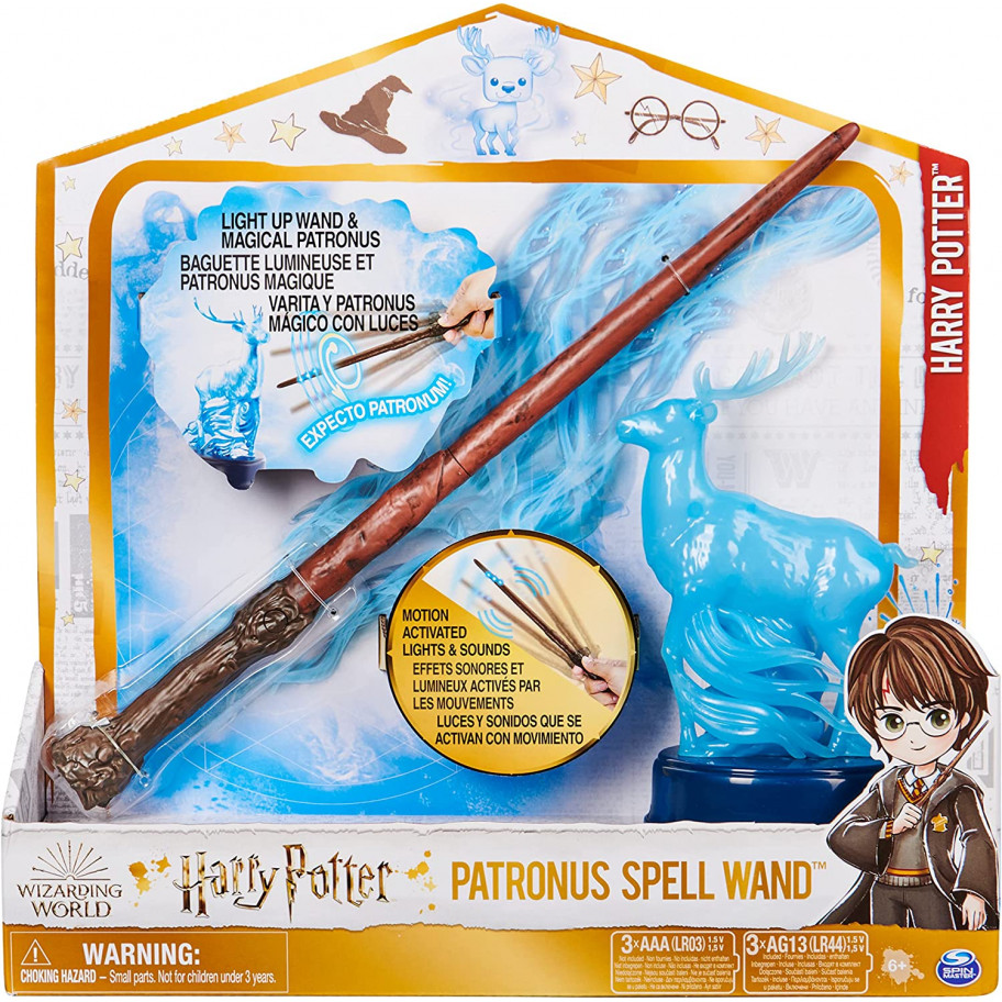 Інтерактивна Паличка Гаррі Поттера Wizard Wand Harry Potter Patronus Spell Spin Master 6063879