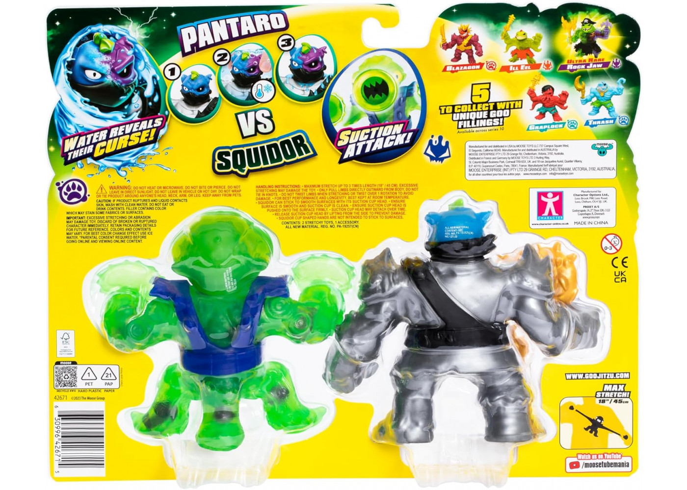 Фигурка Стретч-Антистрес Goo Jit Zu Пантаро Против Сквидора Cursed Goo Sea Pantaro VS Squidor 42671