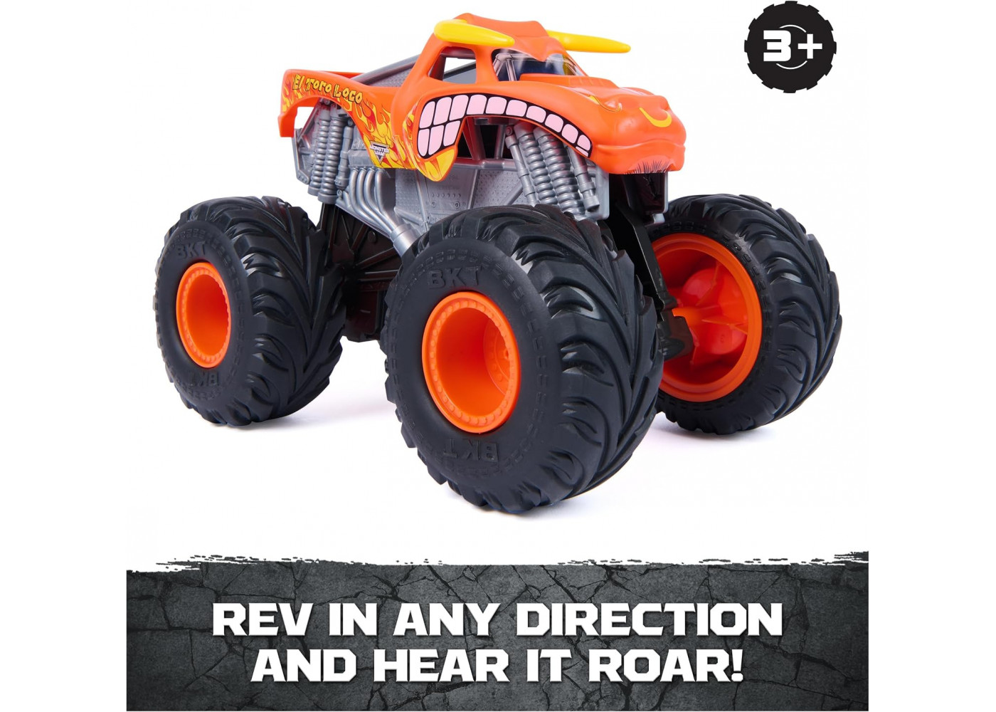 Джип Монстер Джем 1:18 El Toro Loco Rev N Roar Monster Jam Spin Master 6074468