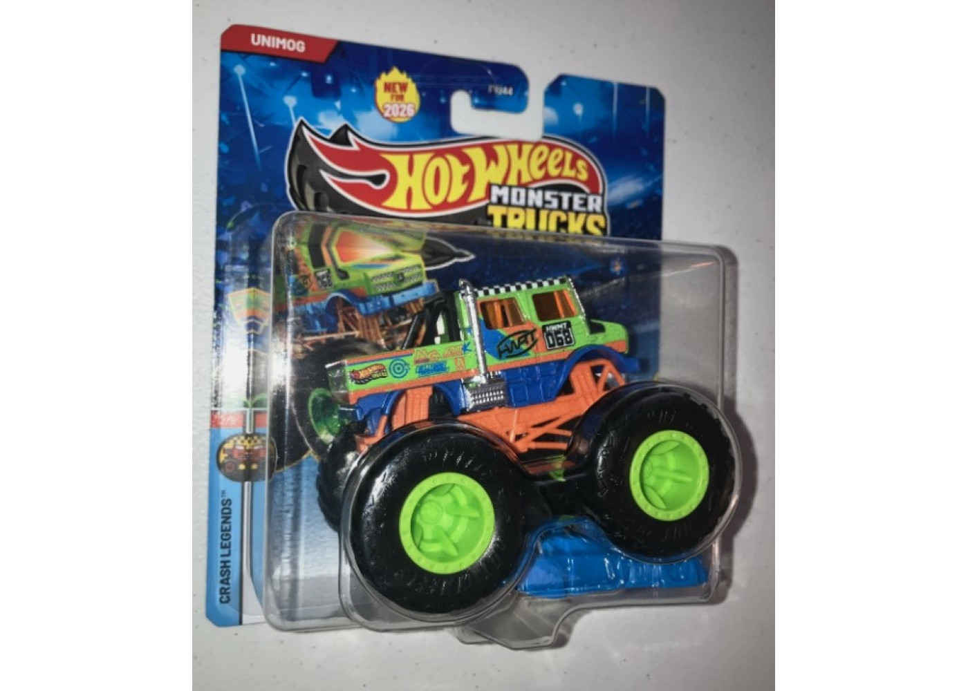 Хот Вілс Монстр Трак 1:64 UNIMOG Monster Trucks Mattel JHY34