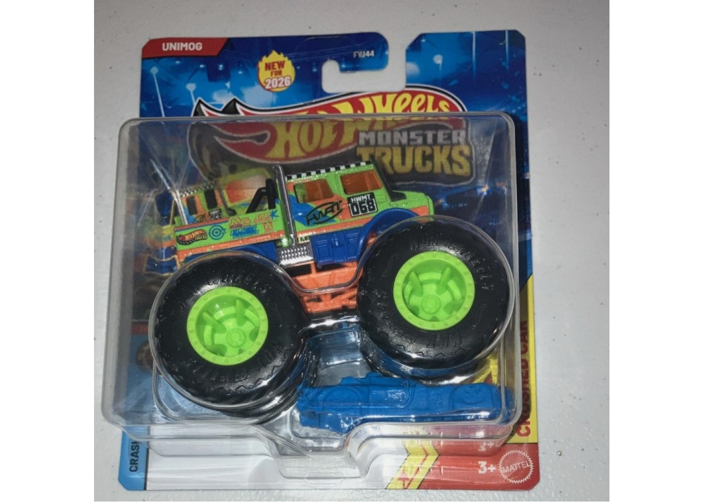 Хот Вілс Монстр Трак 1:64 UNIMOG Monster Trucks Mattel JHY34