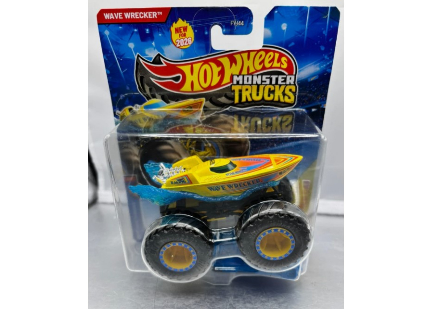 Хот Вилс Монстр Трак 1:64 Wave Wrecker Monster Trucks Mattel JHY22