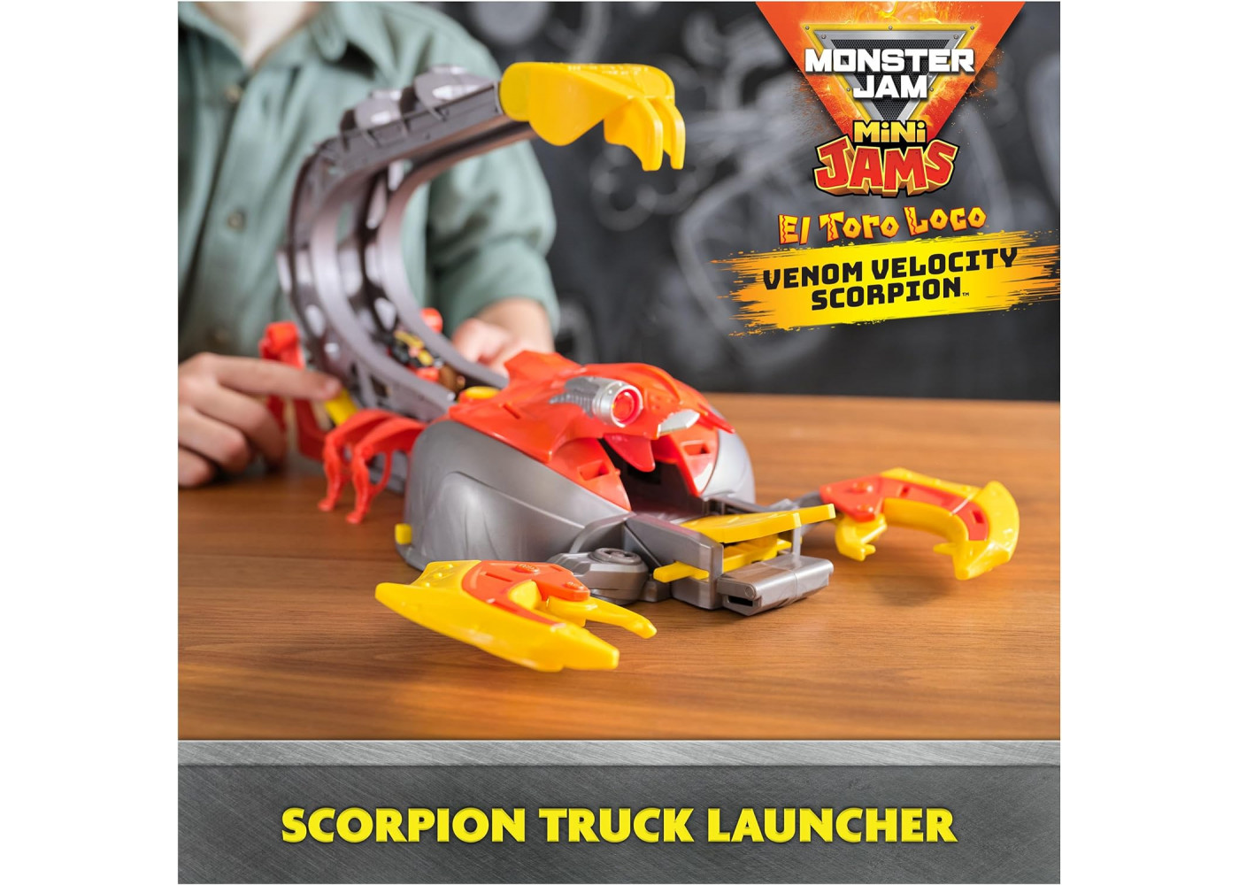 Игровой Набор Монстер Джем 2 Машинки 1:87 и Пусковая Установка El Toro Loco Venom Velocity Scorpion Spin Master 6069752