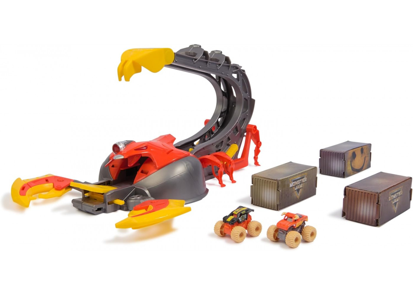 Игровой Набор Монстер Джем 2 Машинки 1:87 и Пусковая Установка El Toro Loco Venom Velocity Scorpion Spin Master 6069752