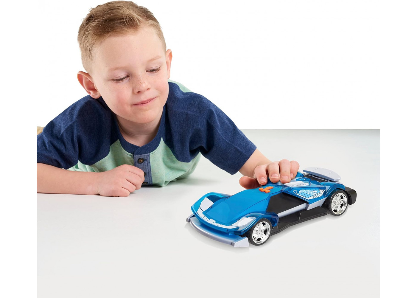 Моторизированная Машинка Хот Вилс 25 см со Светом и Звуком Color Crashers Hot Wheels 98158