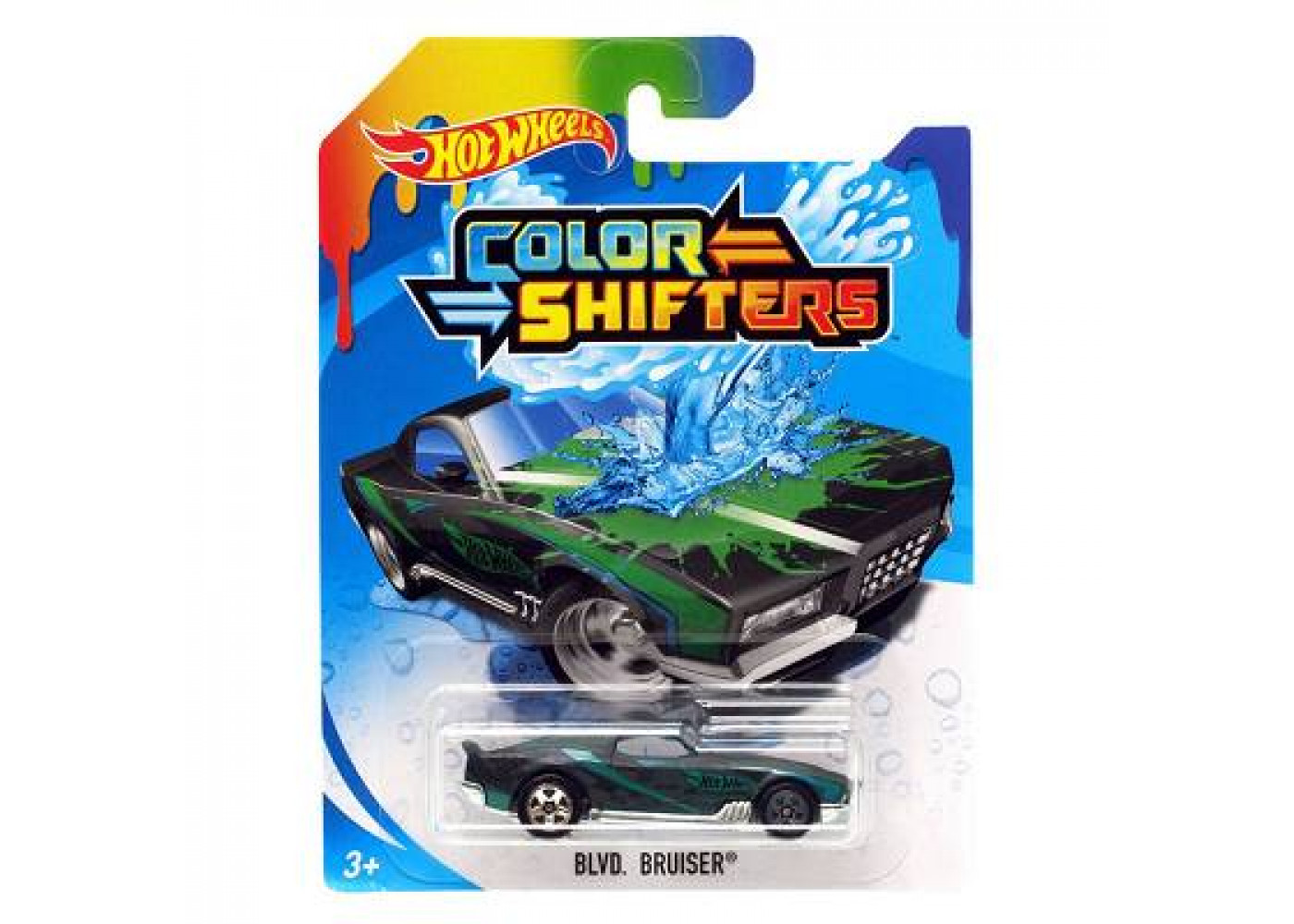 Машинка Хот Вилс 1:64 Меняет Цвет Color Shifters Blvd Bruiser Hot Wheels CFM37