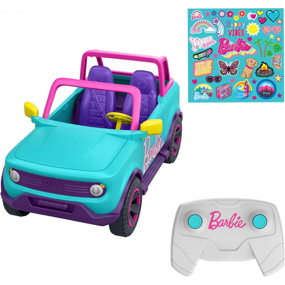 Машинка Хот Вілс Позашляховик для Барбі на пульті 32 см Hot Wheels Barbie RC SUV Remote-Control Mattel HTP53