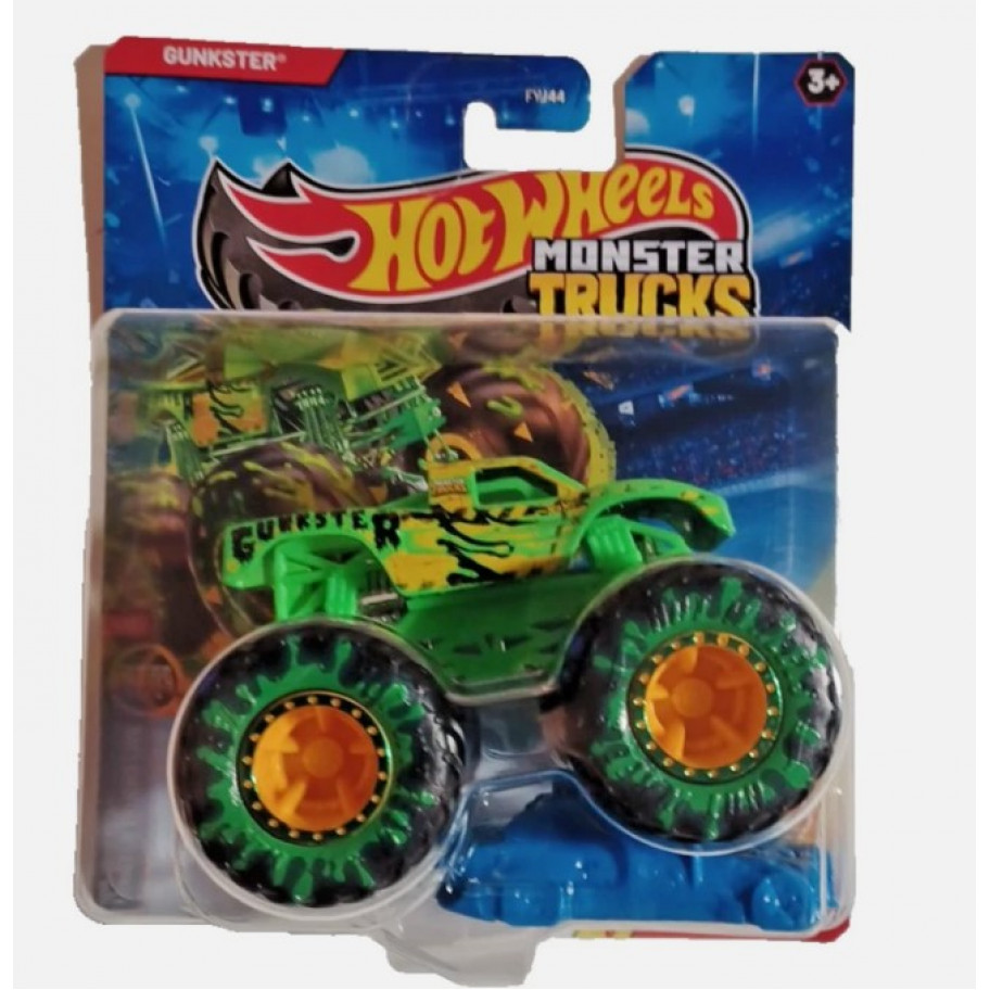 Машинка Хот Вілс Монстр Трак 1:64 Monster Trucks Gunkster Hot Wheels Mattel JDP70