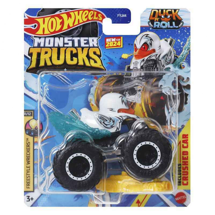 Машинка Хот Вілс Монстер Трак 1:64 Monster Trucks Duck N Roll Hot Wheels HTM64