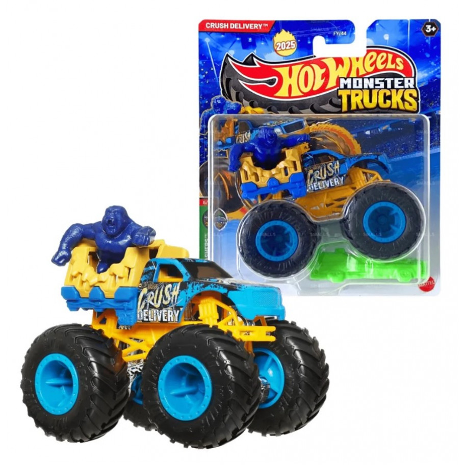 Машинка Хот Вілс Монстер Трак 1:64 Monster Trucks Crush Delivery Hot Wheels Mattel JCD79