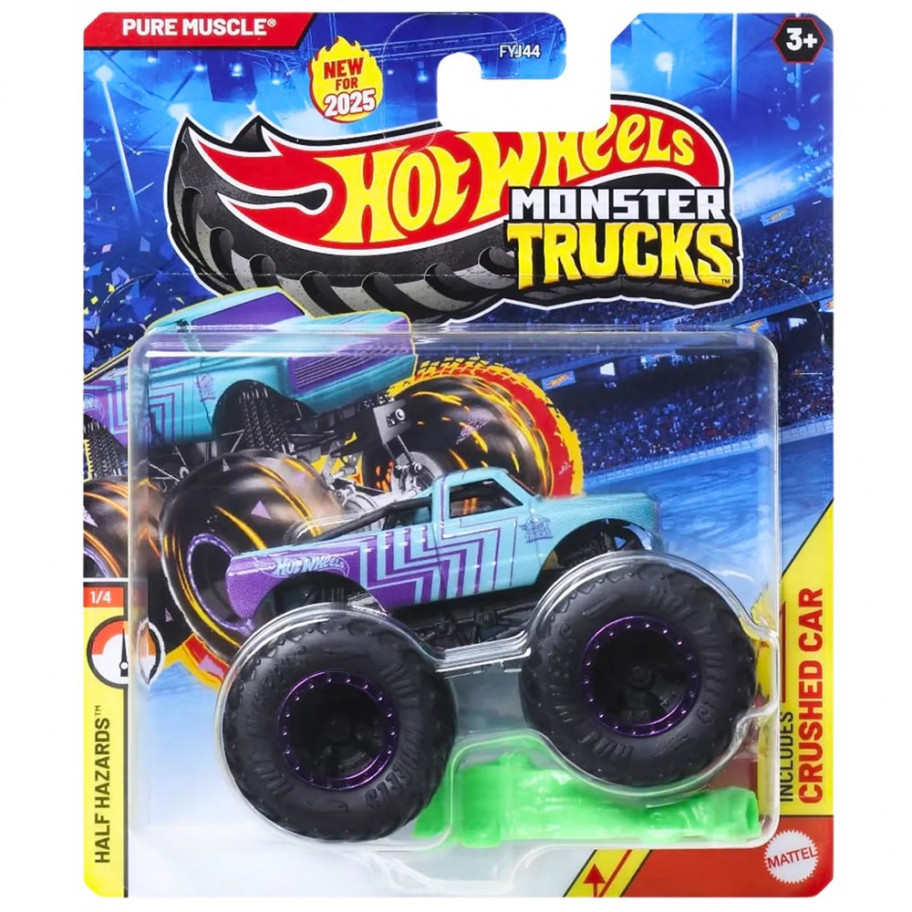 Машинка Хот Вілс Монстер Трак 1:64 Monster Trucks Pure Muscle Hot Wheels JCF08