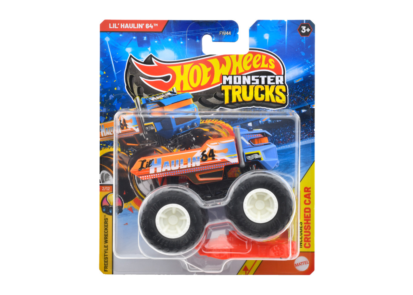 Машинка Хот Вілс Монстер Трак Ліл Хаулінь 1:64 Monster Trucks Lil' Haulin' 64 Hot Wheels JCD76