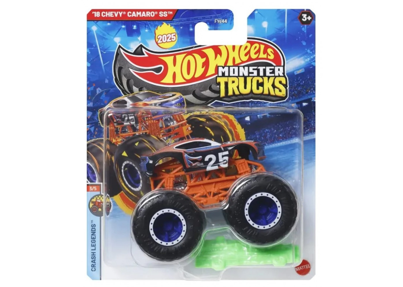 Машинка Хот Вилс Монстер Трак Шеви Камаро 1:64 Monster Trucks Chevy Camaro SS Hot Wheels JDP69