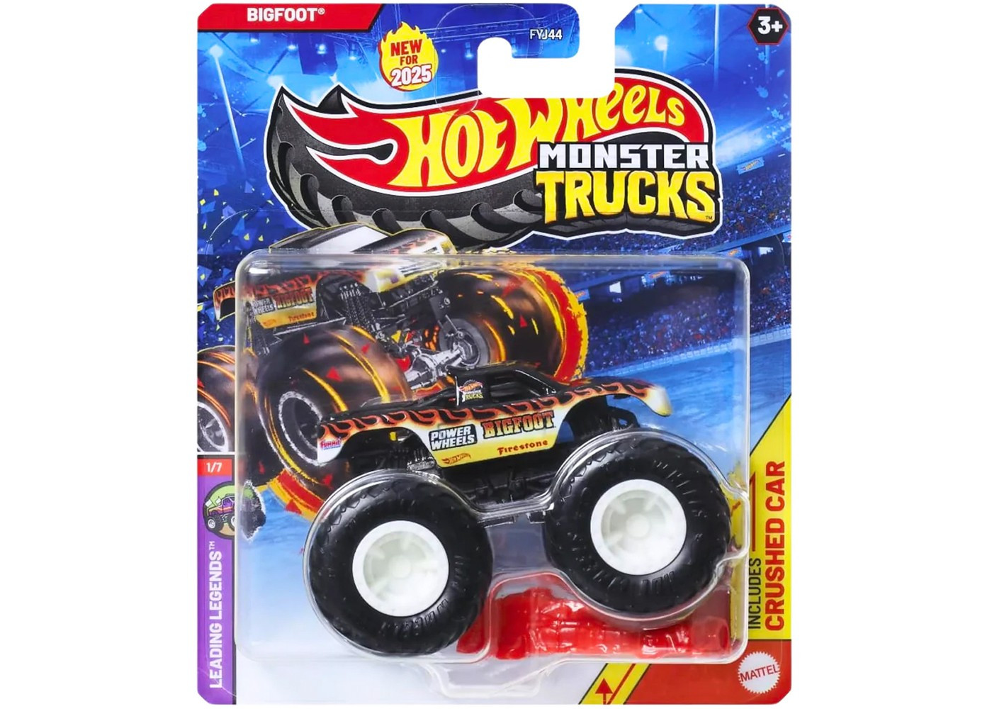 Машинка Хот Вілс Монстер Трак Бігфут 1:64 Monster Trucks BIGFOOT Hot Wheels JCD86