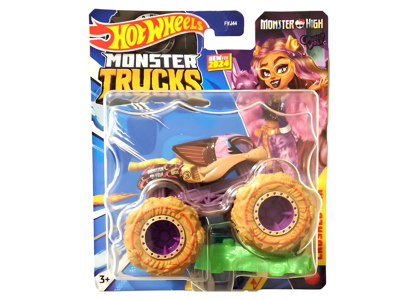 Машинка Хот Вілс Монстер Трак Монстер Хай 1:64 Monster Trucks Monster High Hot Wheels HTM73
