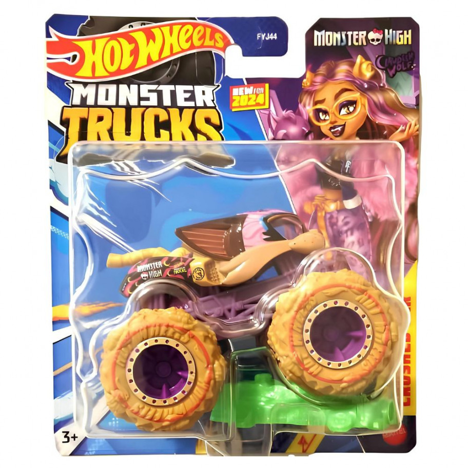 Машинка Хот Вілс Монстер Трак Монстер Хай 1:64 Monster Trucks Monster High Hot Wheels HTM73