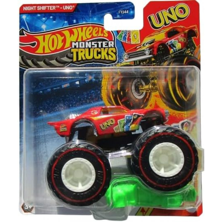 Машинка Хот Вилс Монстер Трак Уно 1:64 Monster Trucks Night Shifter Uno Hot Wheels JCF12