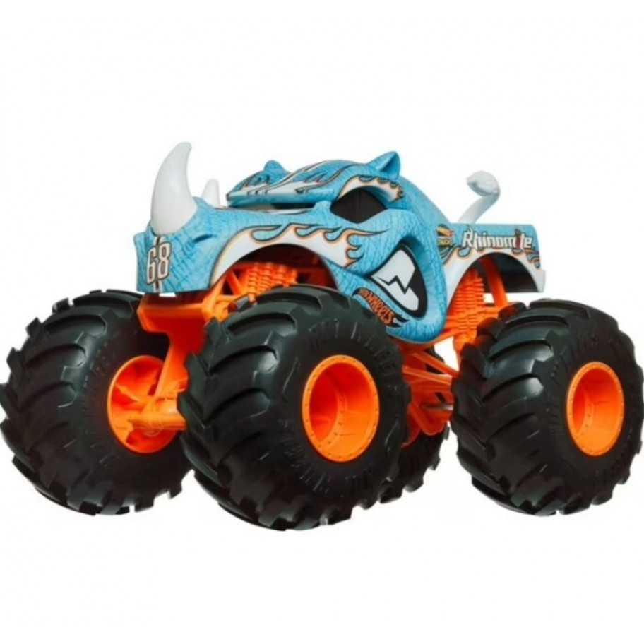 Машинка Хот Вілс Монстр Трак 1:24 Ріноміт Monster Trucks Rhinomite Hot Wheels HTM85