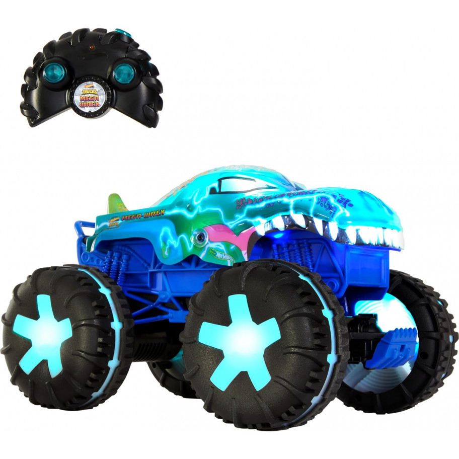 Машинка Хот Вілс Монстр Трак 1:15 Мега Рекс Monster Trucks Mega Wrex Hot Wheels HWW53