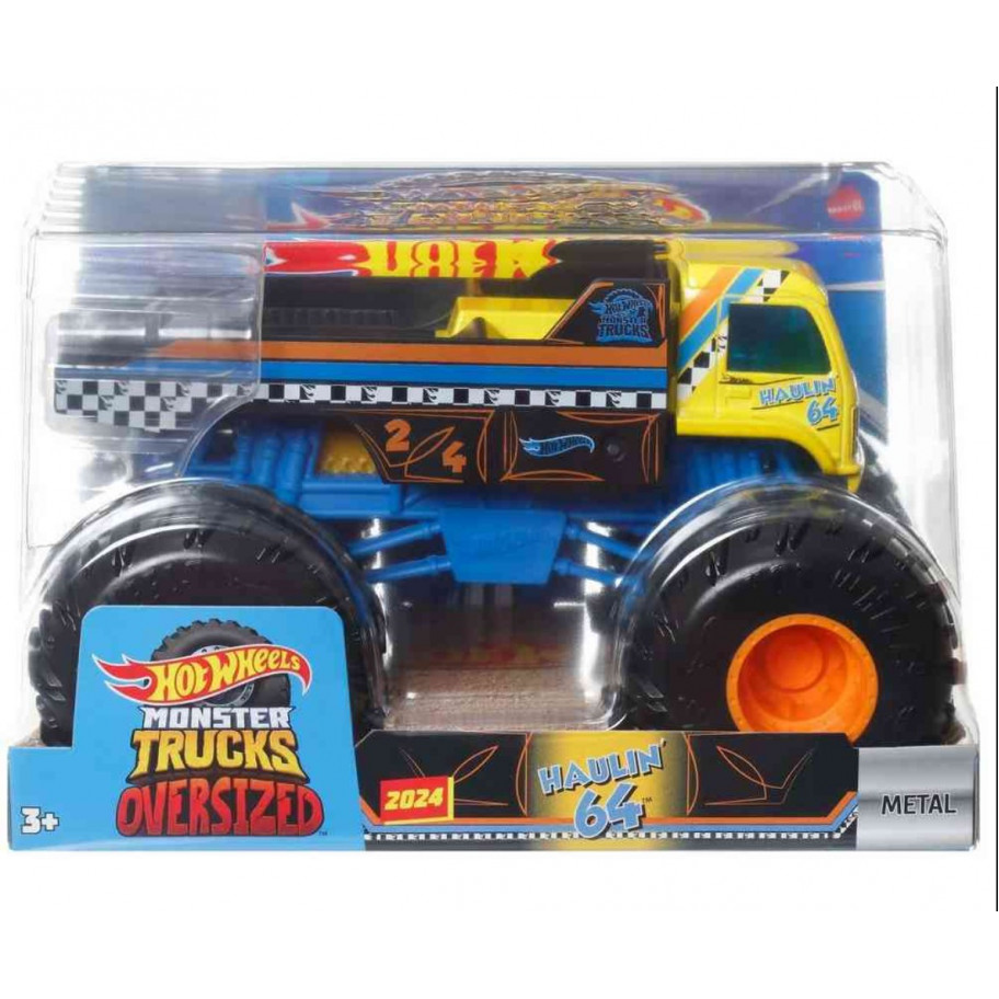 Машинка Хот Вілс Монстр Трак 1:24 Хаулін Monster Trucks Haulin 64 Hot Wheels HTM79