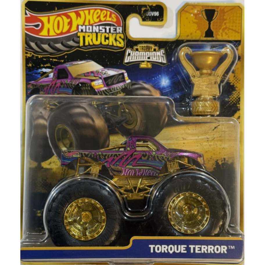 Машинка Хот Вилс Монстр Трак 1:64 Monster Trucks Torque Terror Trophy Champions Mattel JMV67