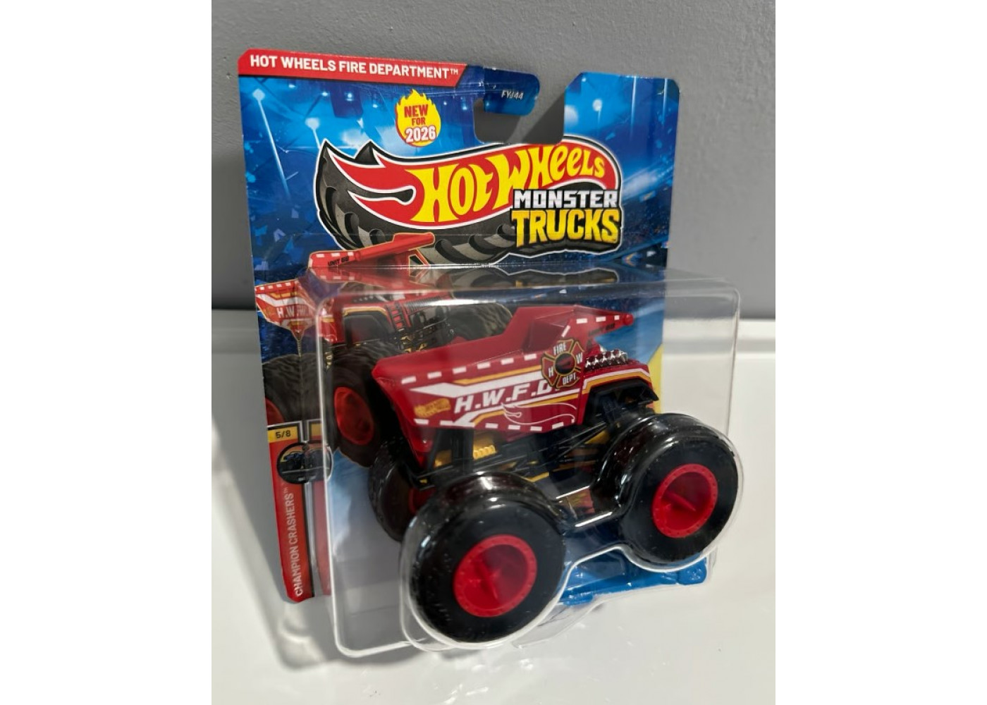 Машинка Хот Вилс Монстр Трак 1:64 Monster Trucks Fire Department Hot Wheels JHY62