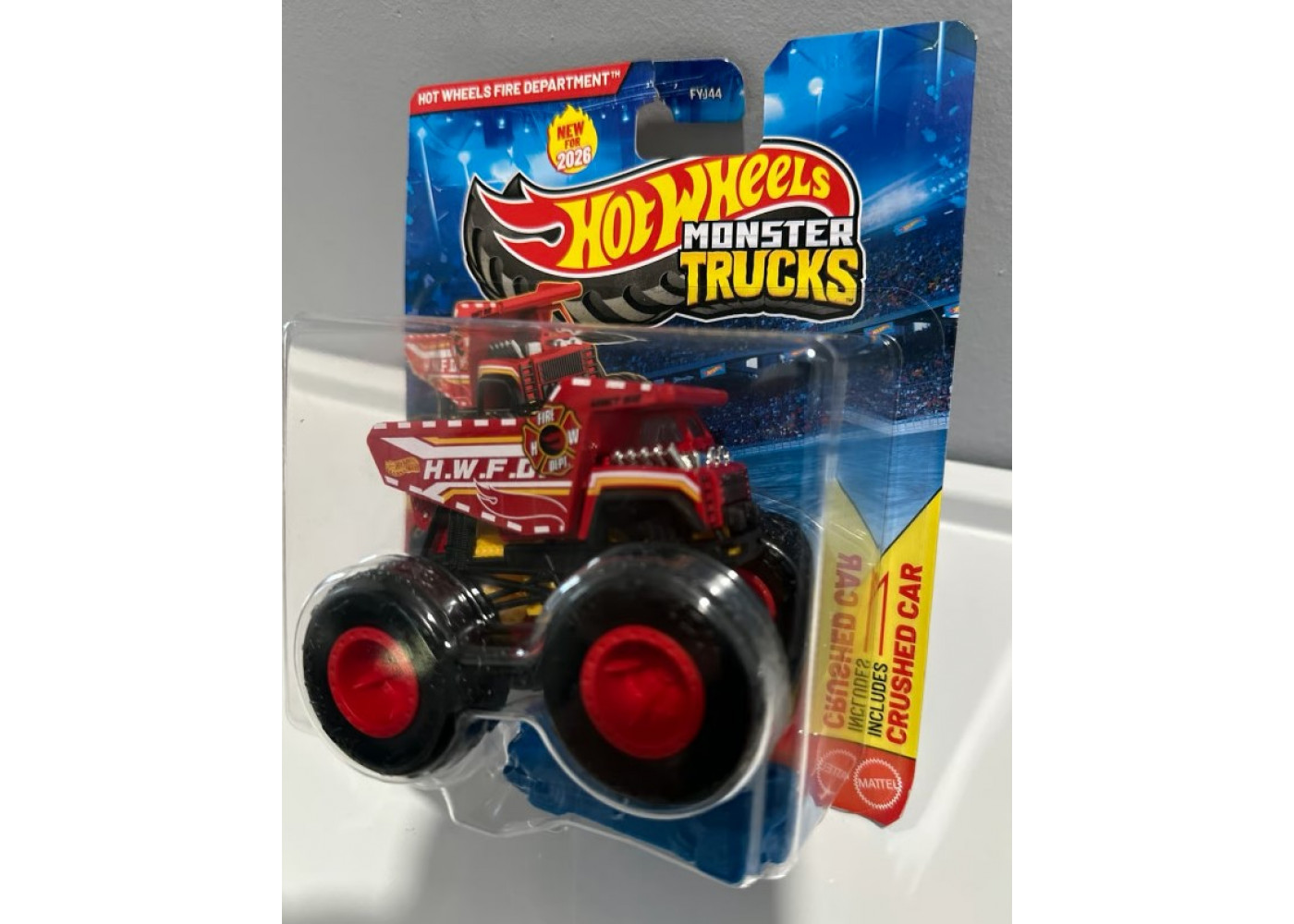 Машинка Хот Вилс Монстр Трак 1:64 Monster Trucks Fire Department Hot Wheels JHY62