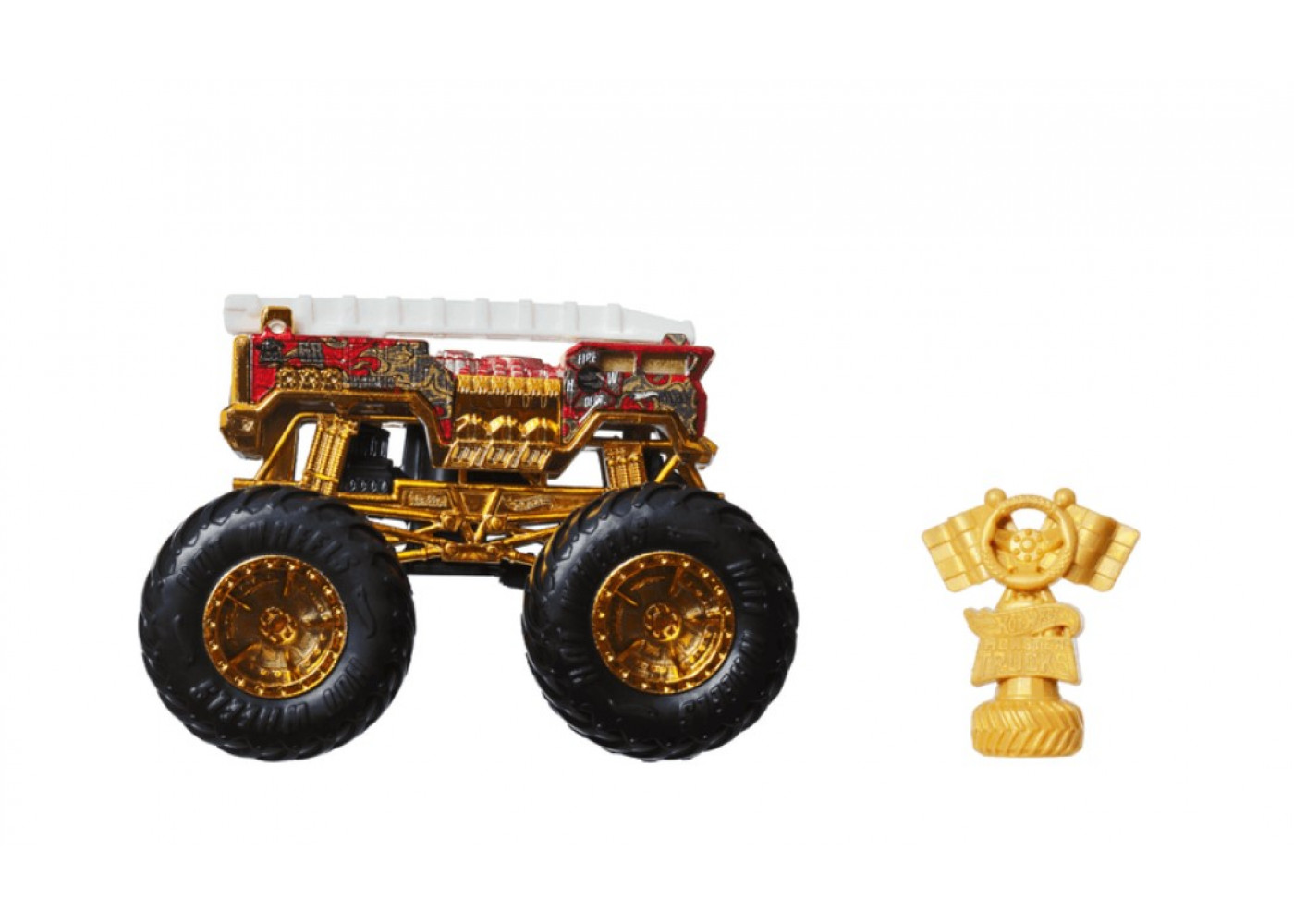 Машинка Хот Вилс Монстр Трак 5 Аларм 1:64 Monster Trucks 5 Alarm Trophy Champions Mattel JDW00