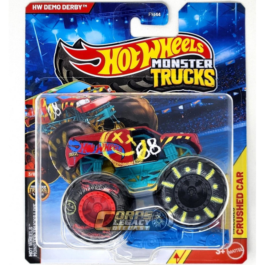 Машинка Хот Вилс Монстр Трак Демо Дерби 1:64 Monster Trucks HW Demo Derby Hot Wheels JKJ92