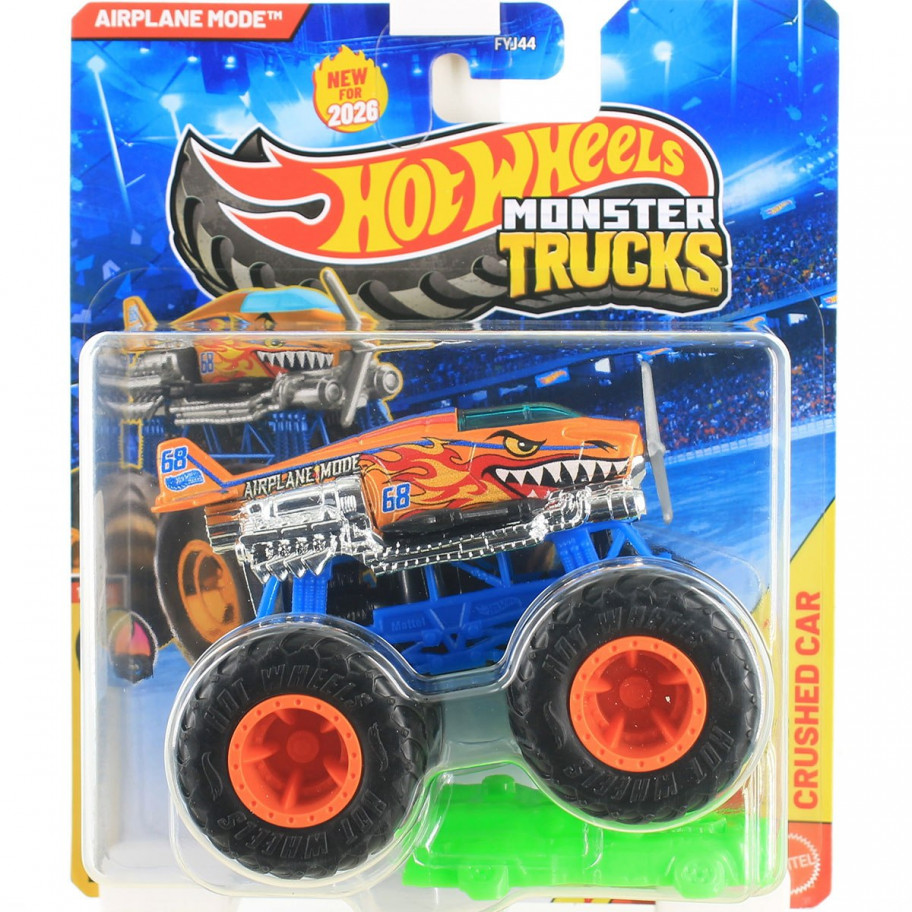 Машинка Хот Вилс Монстр Трак 1:64 Monster Trucks Airplane Mode Hot Wheels JKJ85