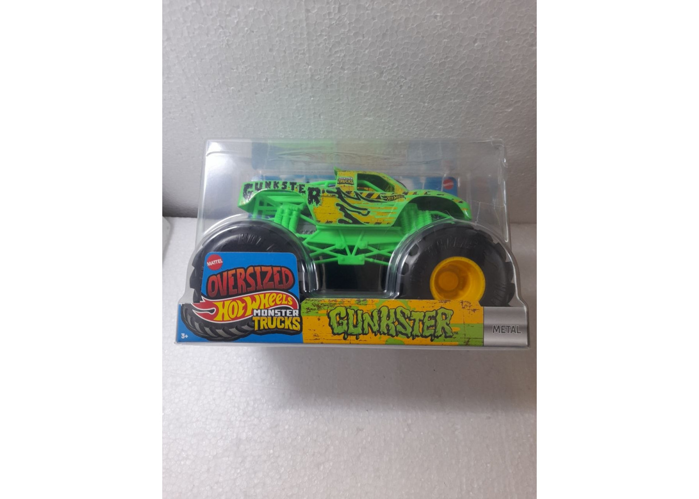 Машинка Хот Вілс Монстр Трак Ганкстер (Уцінка) 1:24 Monster Trucks Gunkster Hot Wheels Mattel BJDR05