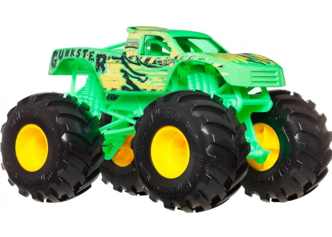 Машинка Хот Вілс Монстр Трак Ганкстер (Уцінка) 1:24 Monster Trucks Gunkster Hot Wheels Mattel BJDR05