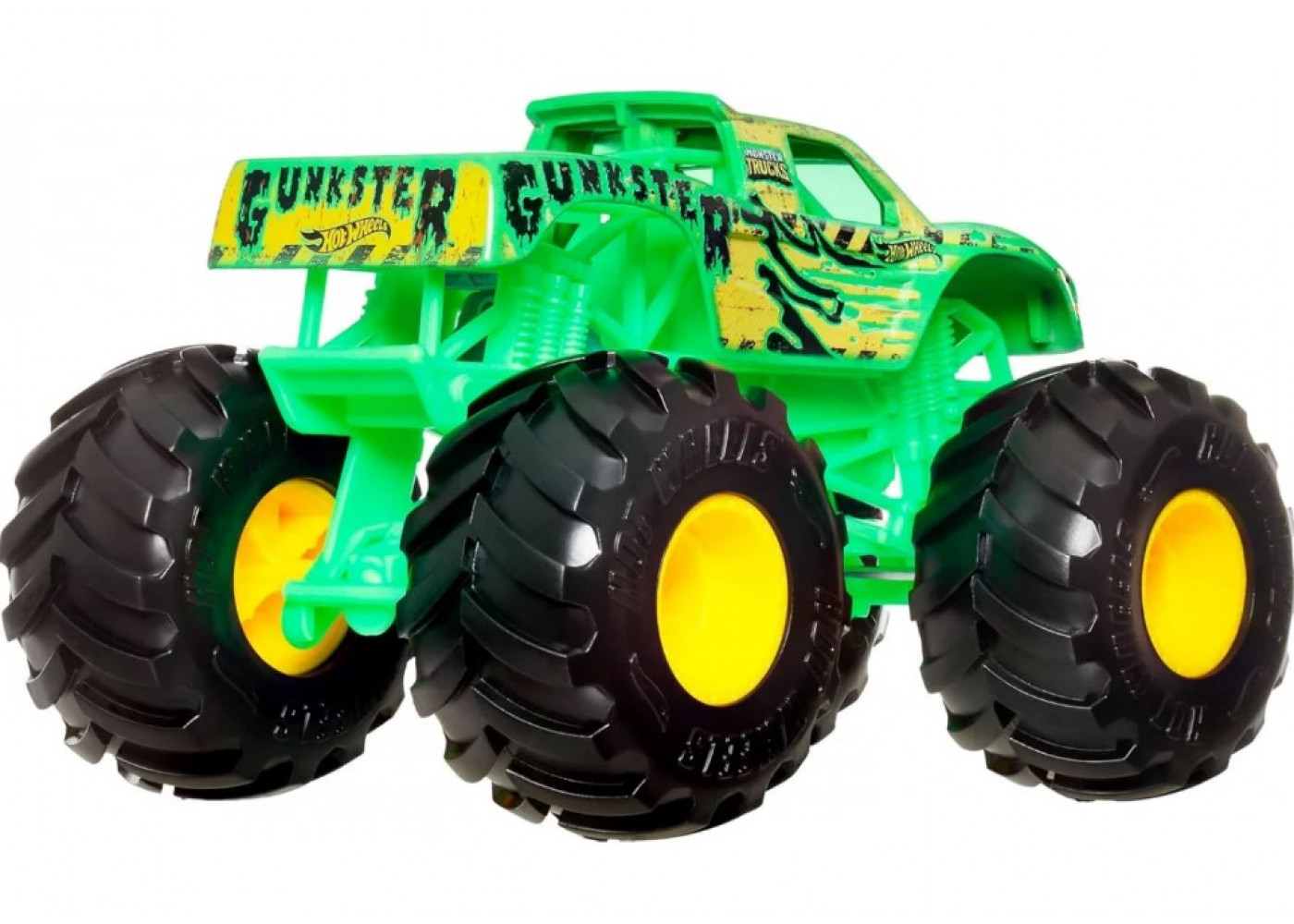 Машинка Хот Вілс Монстр Трак Ганкстер (Уцінка) 1:24 Monster Trucks Gunkster Hot Wheels Mattel BJDR05