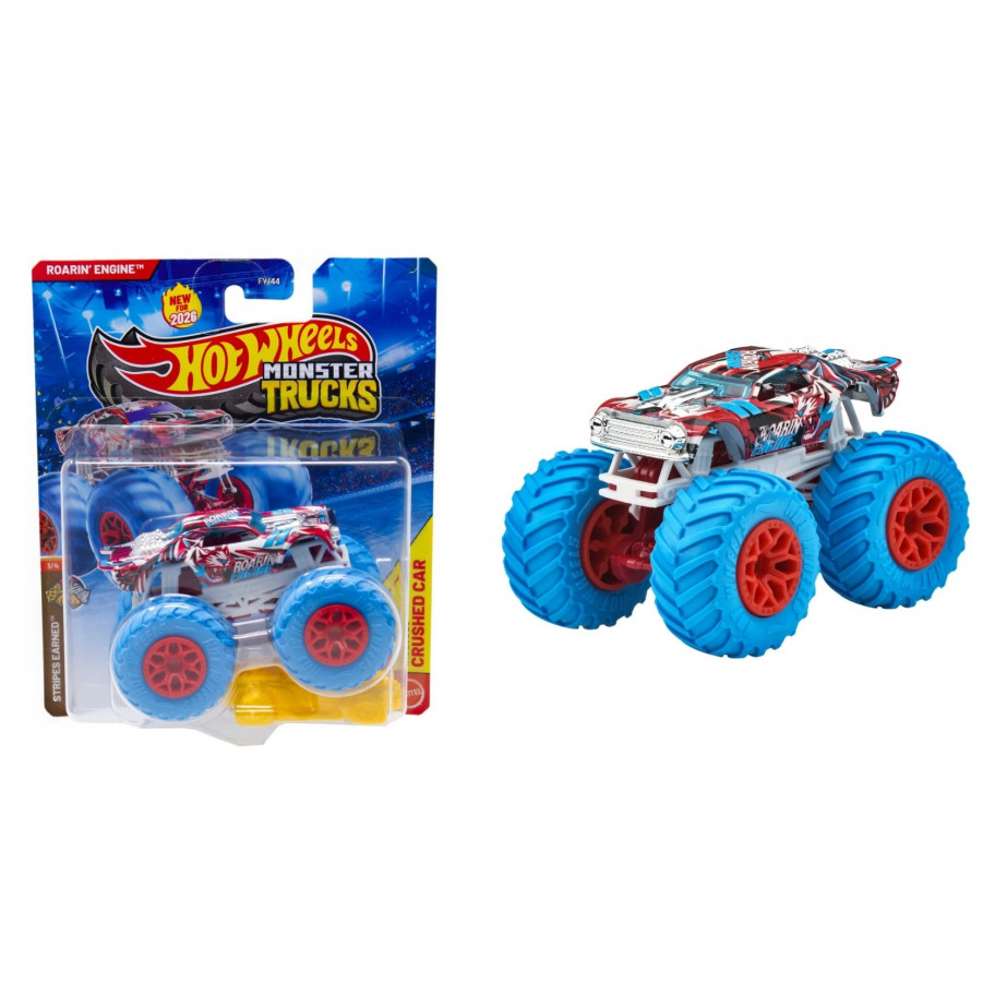 Машинка Хот Вілс Монстр Трак 1:64 Monster Trucks Roarin Engine Hot Wheels JHY66