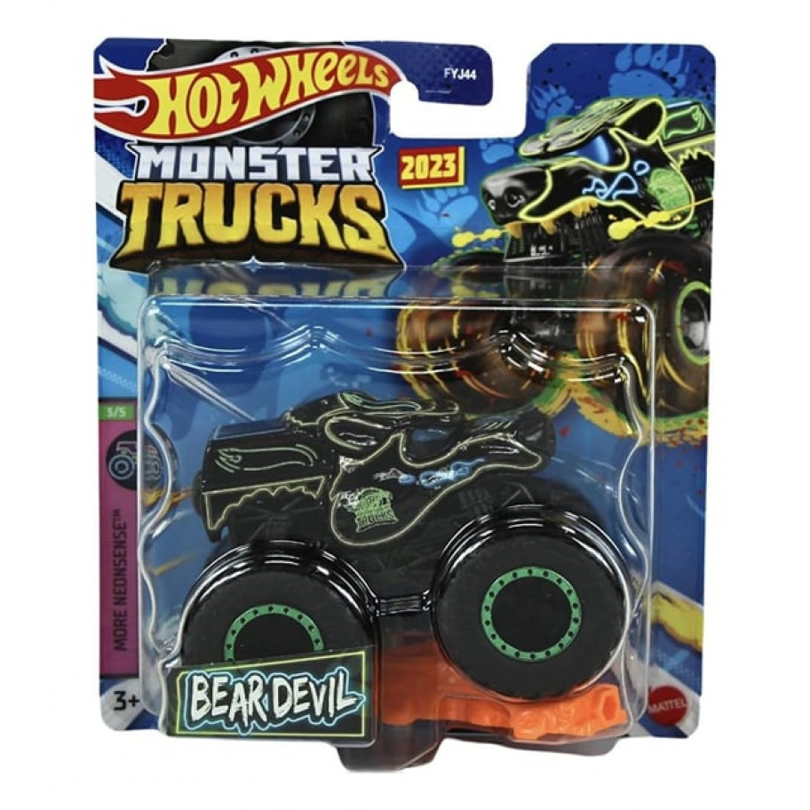 Машинка Хот Вілс Монстр Трак Monster Trucks Bear Devil Hot Wheels HLT01