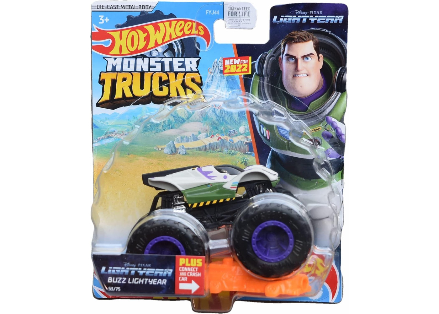 Машинка Хот Вілс Монстр Трак Базз Лайтер Monster Trucks Buzz Lightyear Hot Wheels HPX07