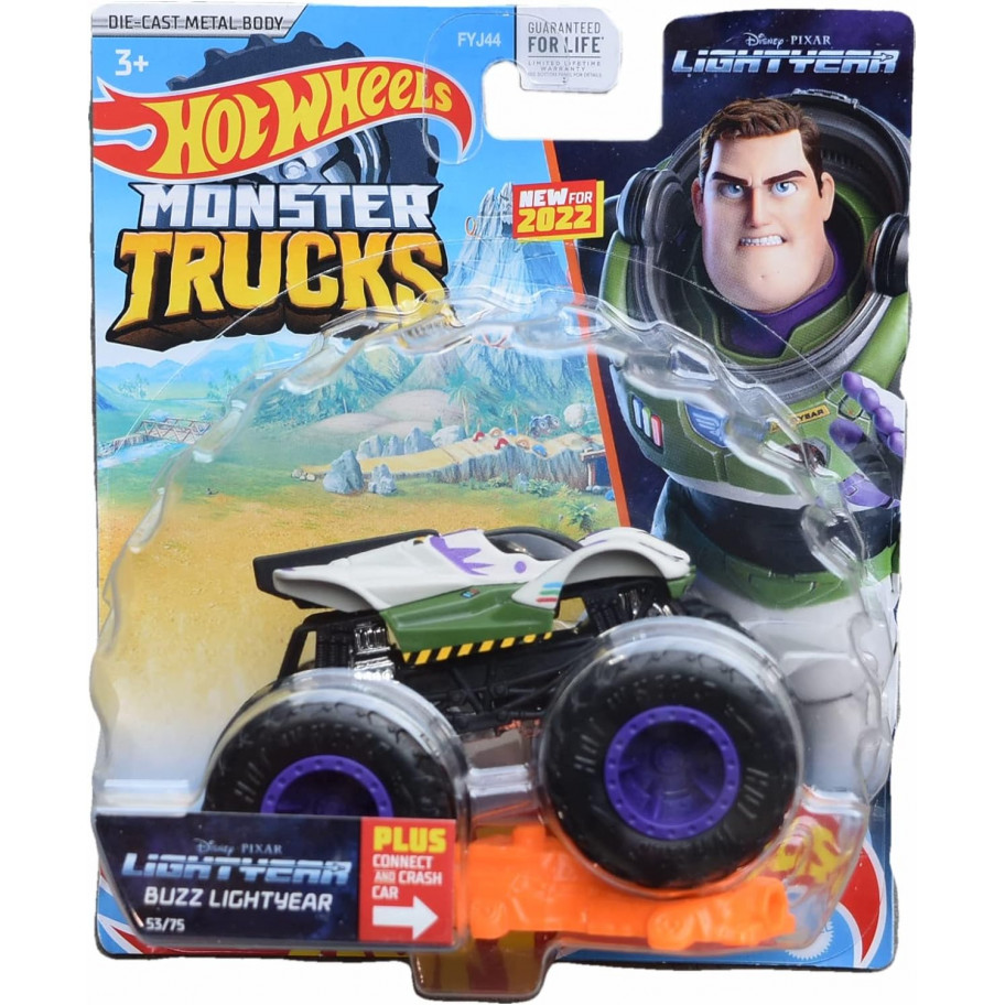 Машинка Хот Вілс Монстр Трак Базз Лайтер Monster Trucks Buzz Lightyear Hot Wheels HPX07