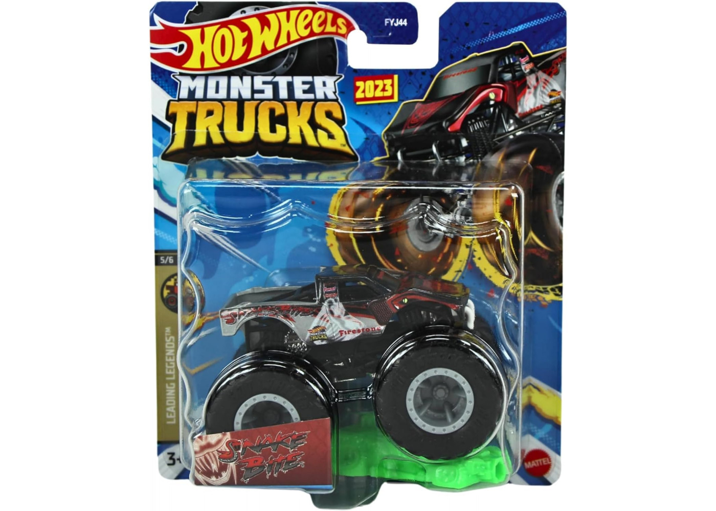 Машинка Хот Вилс Монстр Трак Змеиный укус Monster Trucks Snake Bite Hot Wheels HLR91